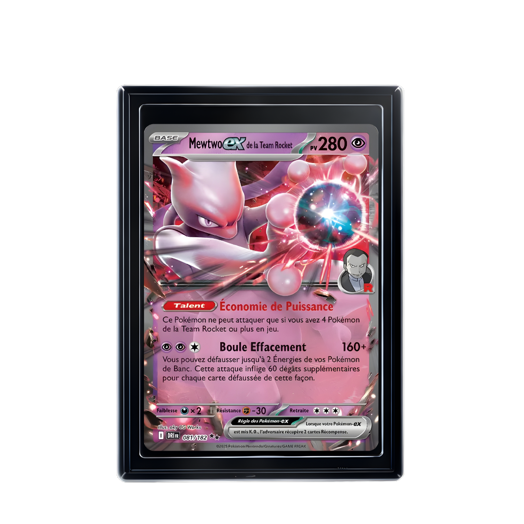 Carte Pokémon Mewtwo ex de la Team Rocket Hit