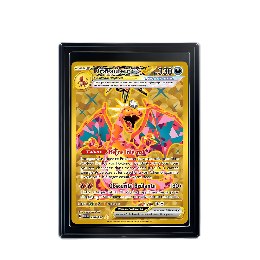Carte Pokémon Dracaufeu ex Ultra-Rare