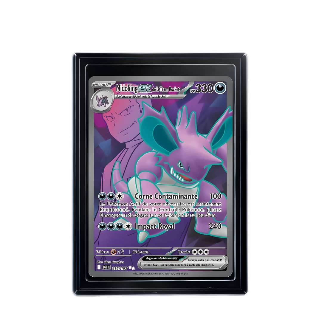 Carte Pokémon Nidoking ex de la Team Rocket Rare