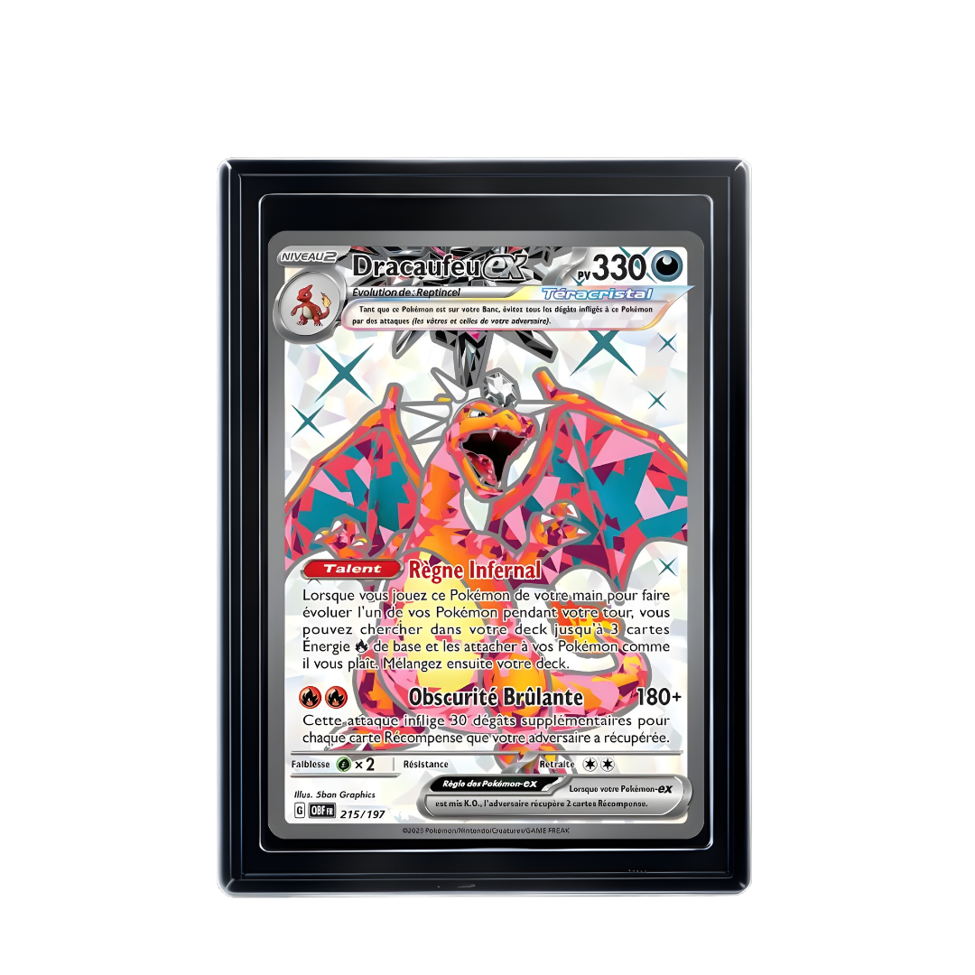 Carte Pokémon Dracaufeu ex Rare