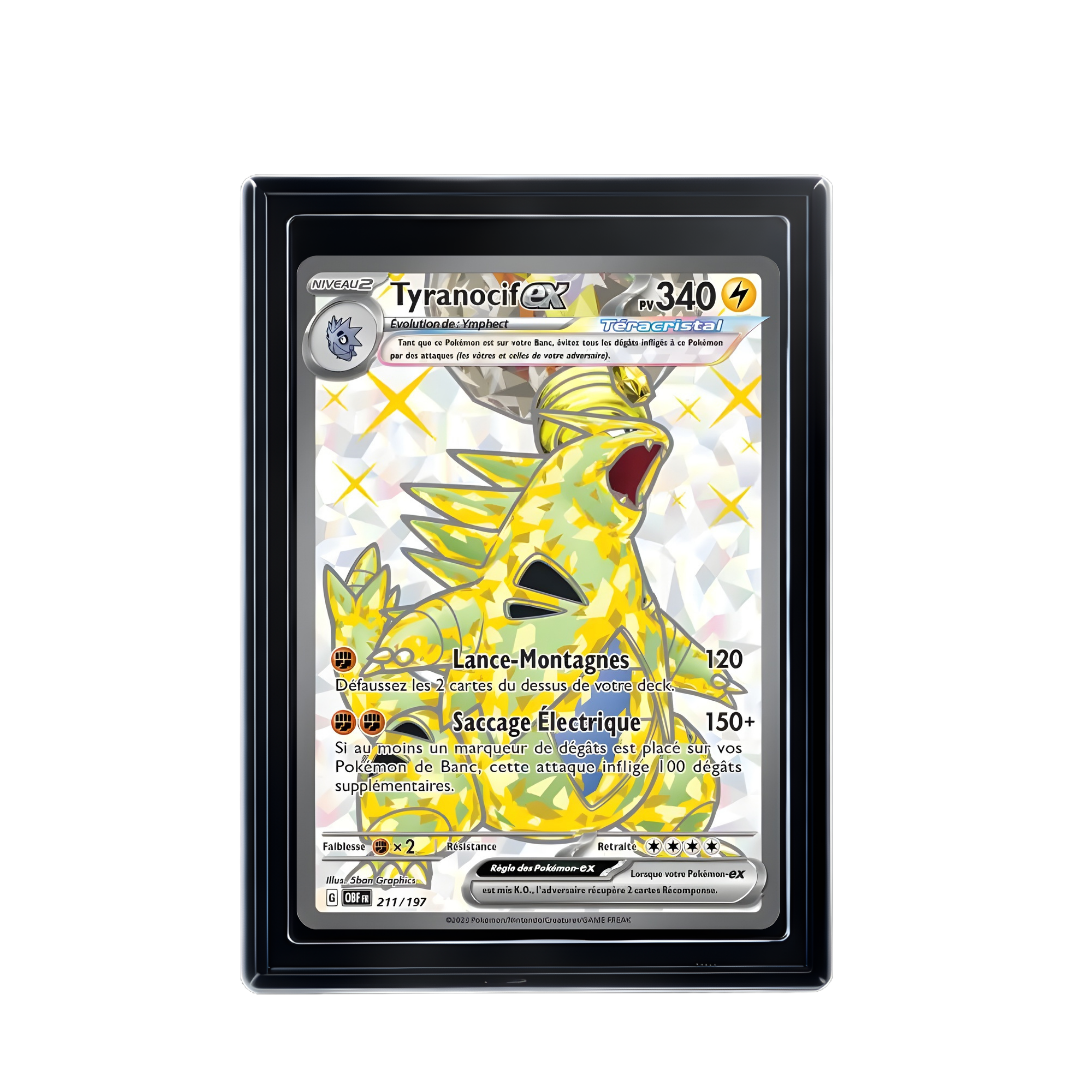 Carte Pokémon Tyranocif ex Rare