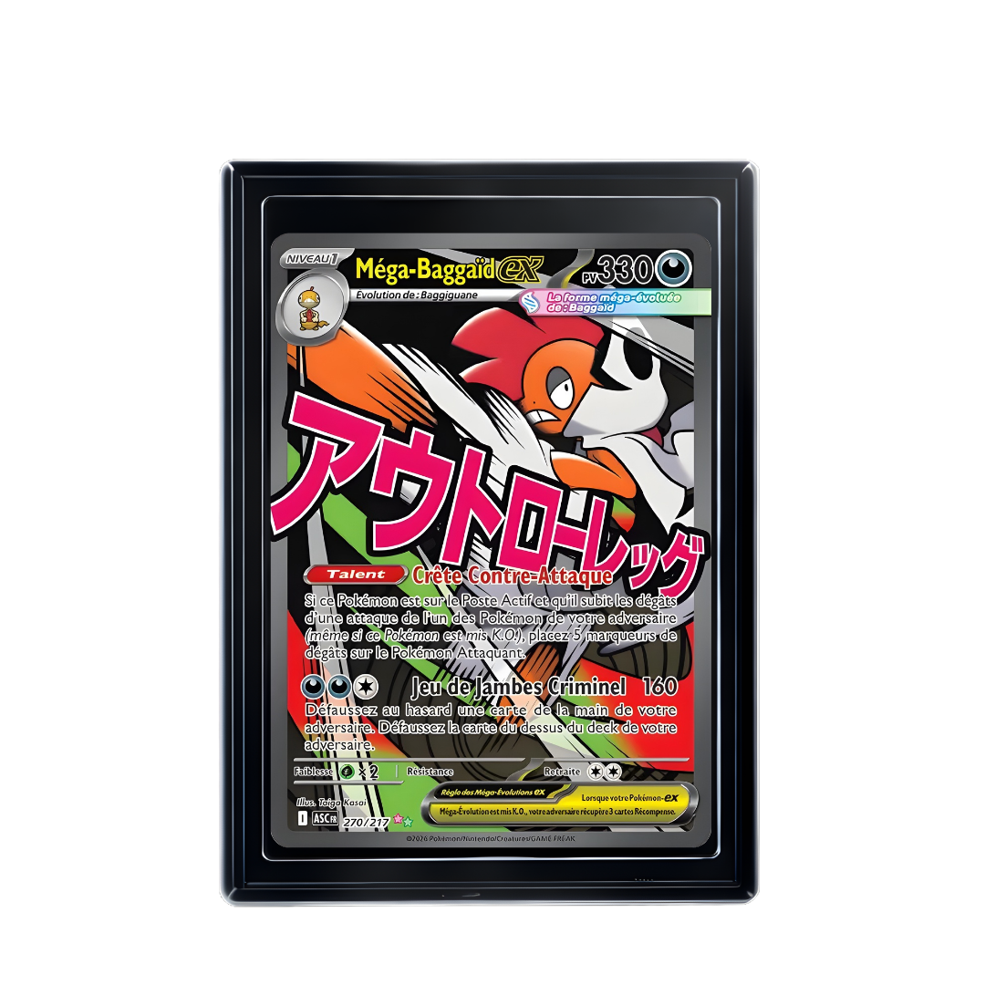 Carte Pokémon Méga-Baggaïd ex Rare
