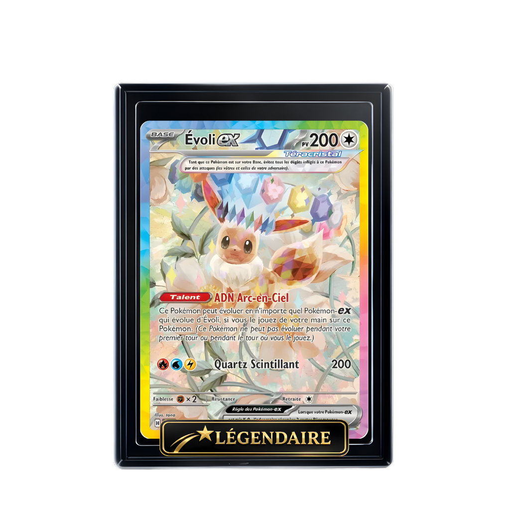 Carte Pokémon Évoli EX holographique – Booster Only Hit The Lucky Hand