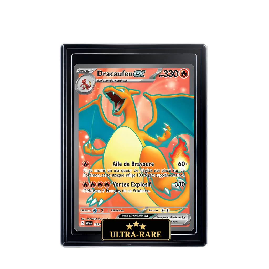Carte Pokémon Dracaufeu EX holographique – Booster Only Hit The Lucky Hand