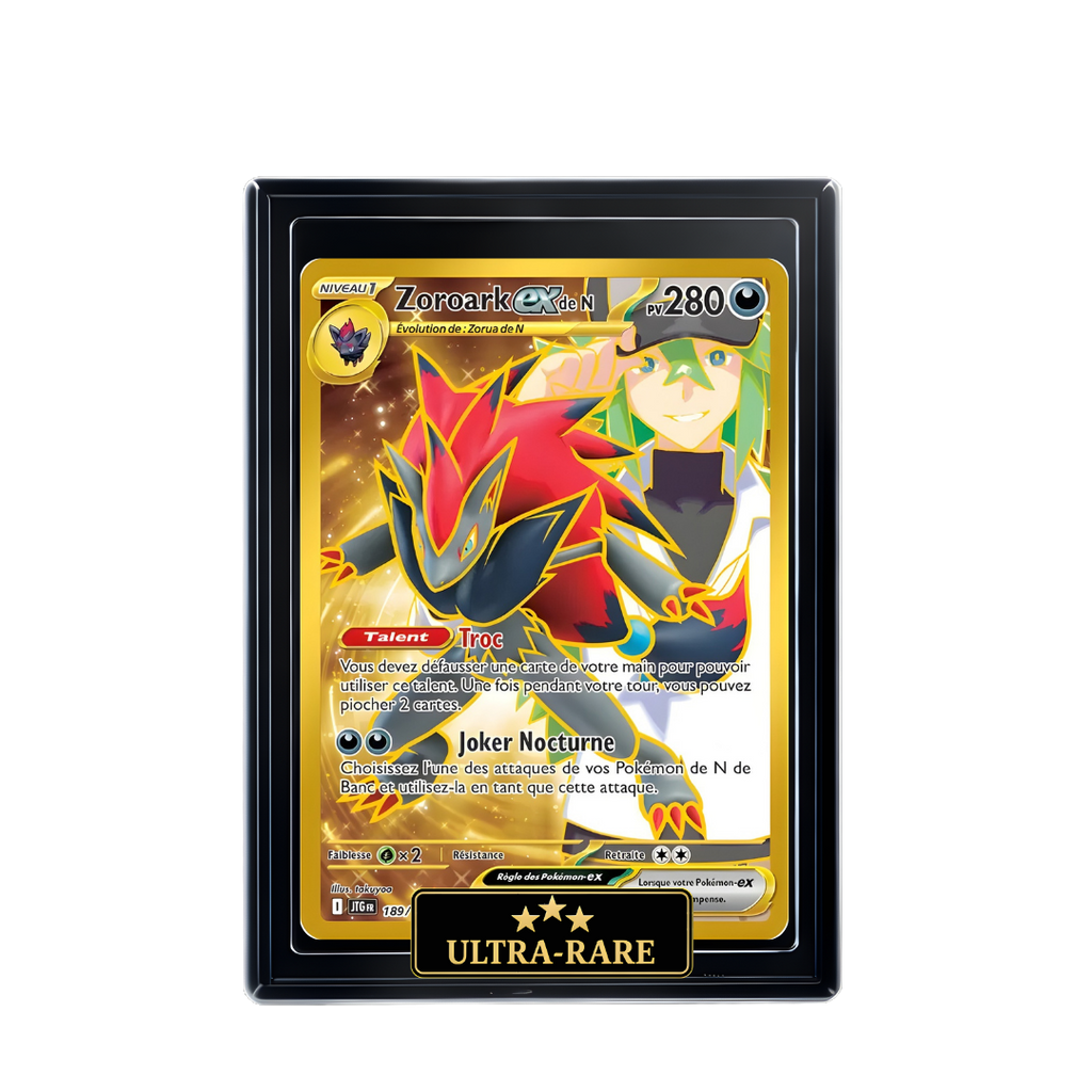 Carte Pokémon Zoroark EX de N holographique – Booster Only Hit The Lucky Hand