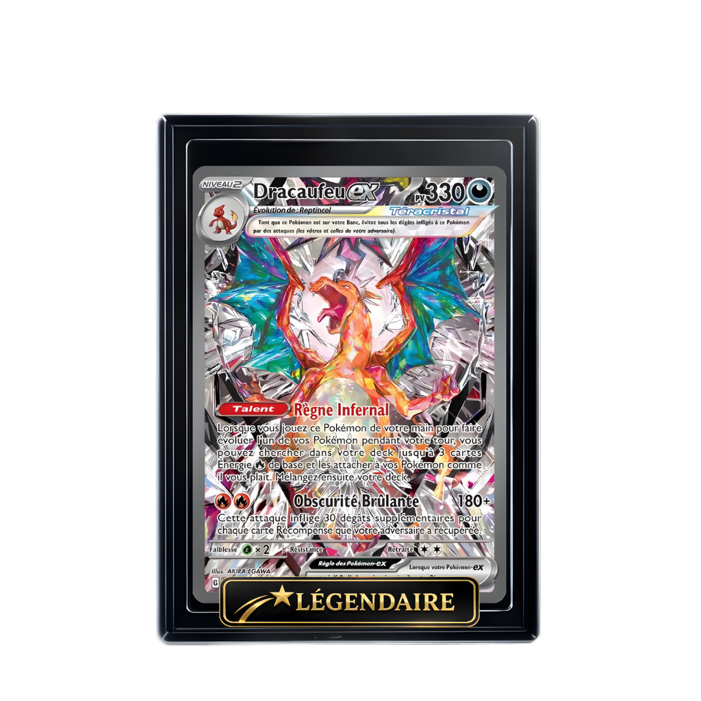 Carte Pokémon Dracaufeu Ex holographique – Booster Only Hit The Lucky Hand