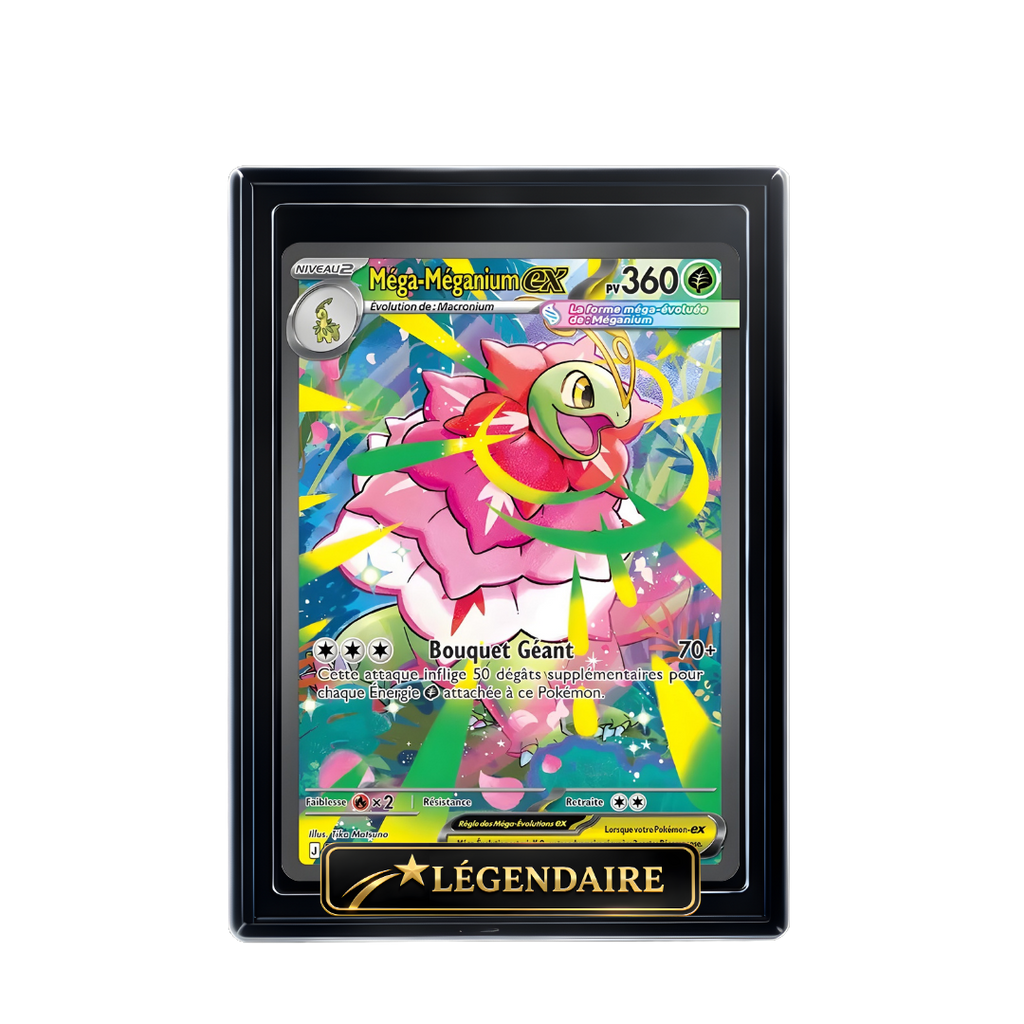 Carte Pokémon Méga-Méganium EX holographique – Booster Only Hit The Lucky Hand
