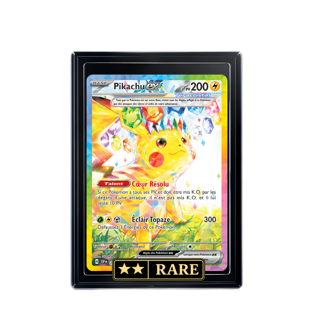 Carte Pokémon Pikachu Ex holographique – Booster Only Hit The Lucky Hand