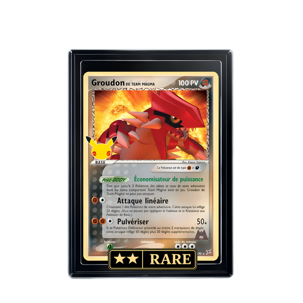 Carte Pokémon Groudon holographique – Booster Only Hit The Lucky Hand