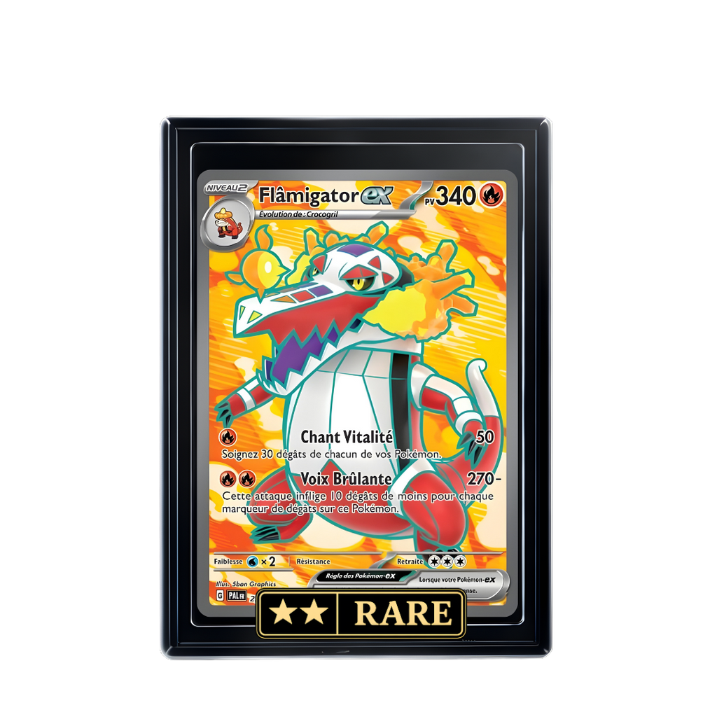 Carte Pokémon Flamigator ex holographique – Booster Only Hit The Lucky Hand