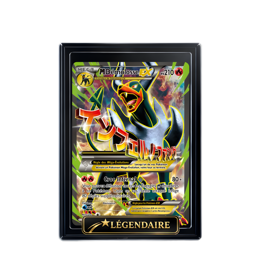 Carte Pokémon Méga-Démolosse EX holographique – Booster Only Hit The Lucky Hand
