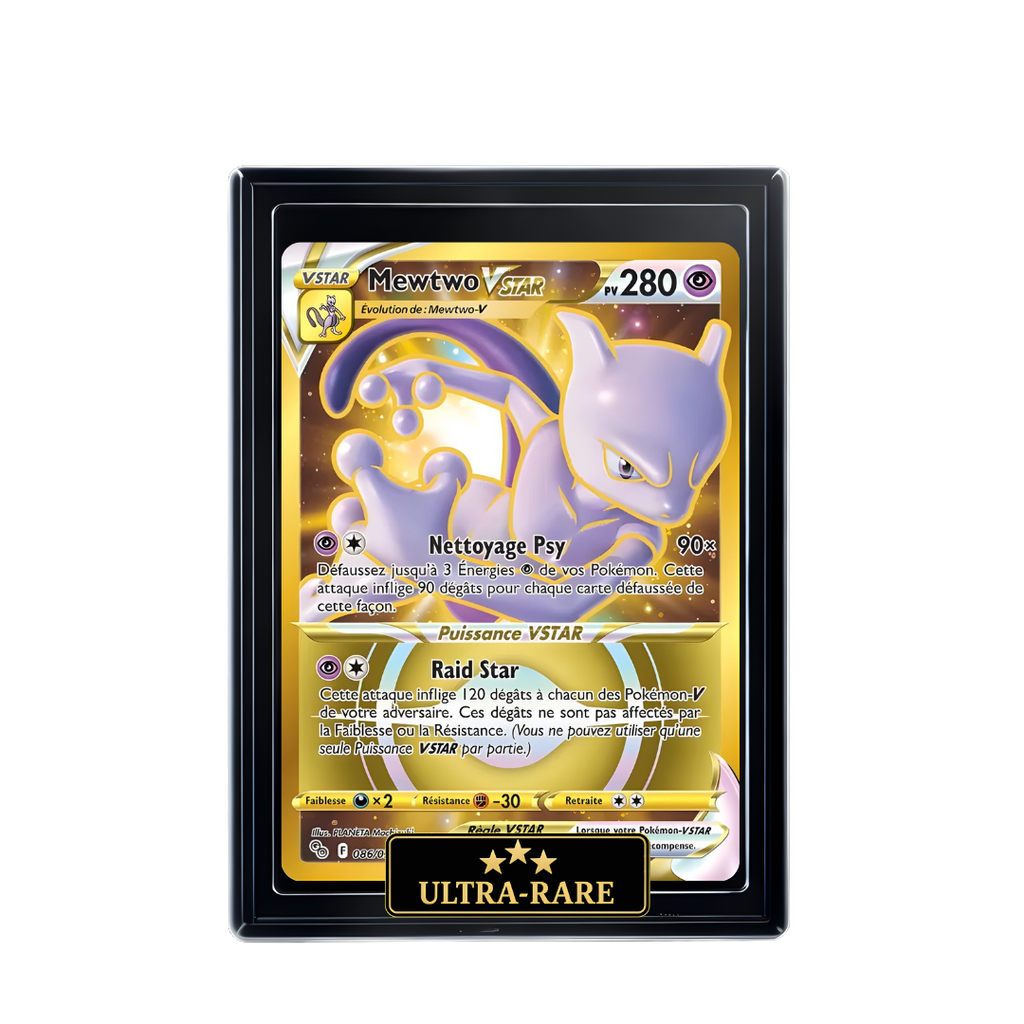 Carte Pokémon Mewtwo VSTAR holographique – Booster Only Hit The Lucky Hand