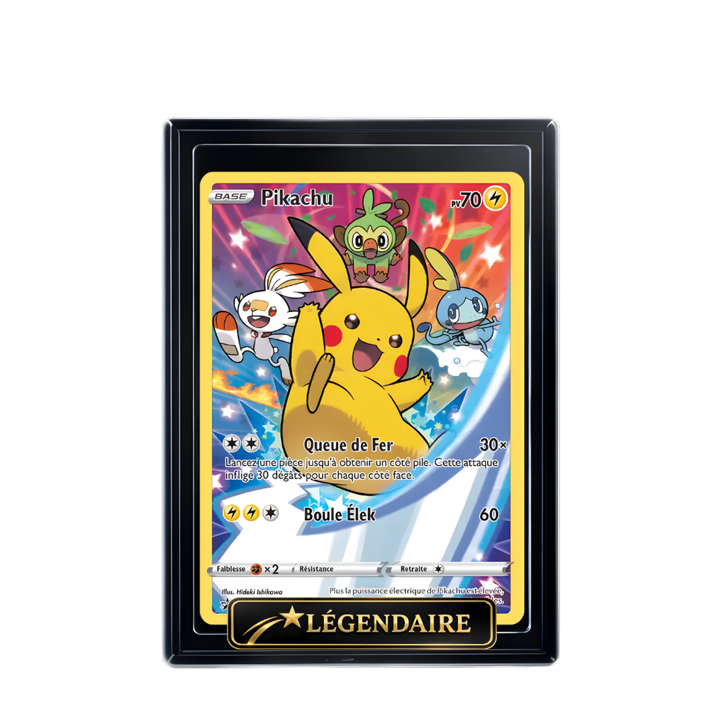 Carte Pokémon Pikachu holographique – Booster Only Hit The Lucky Hand