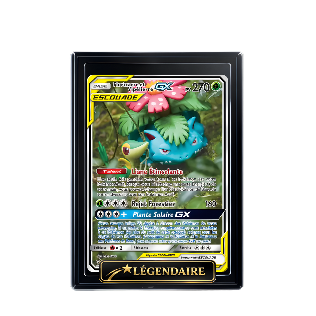Carte Pokémon Florizarre et Vipélière holographique – Booster Only Hit The Lucky Hand