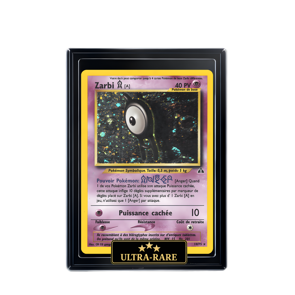 Carte Pokémon Zarbi holographique – Booster Only Hit The Lucky Hand
