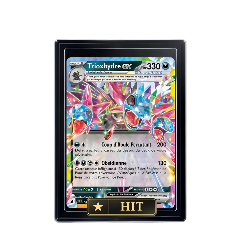 Carte Pokémon Trioxhydre EX holographique – Booster Only Hit The Lucky Hand