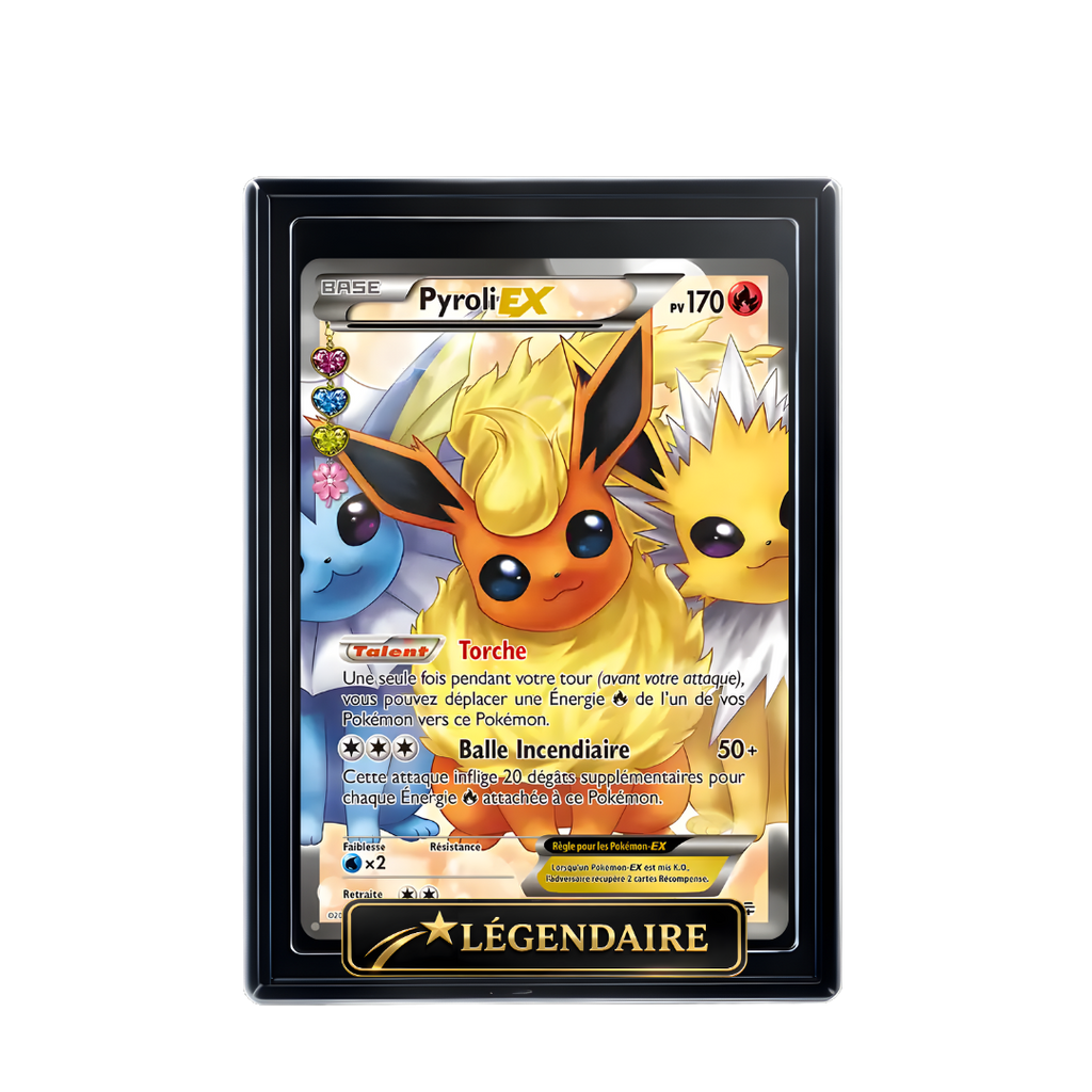Carte Pokémon Pyroli EX holographique – Booster Only Hit The Lucky Hand