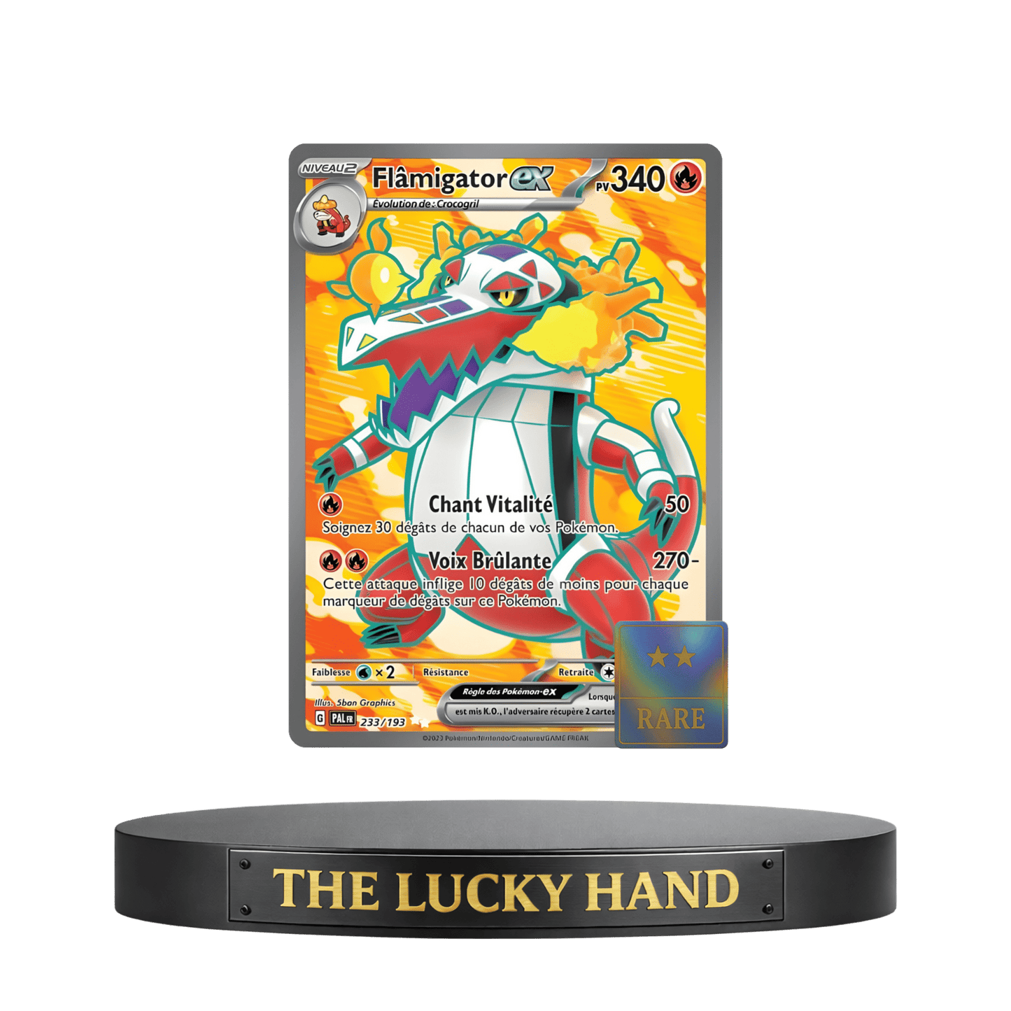 Flamigator ex - The Lucky Hand