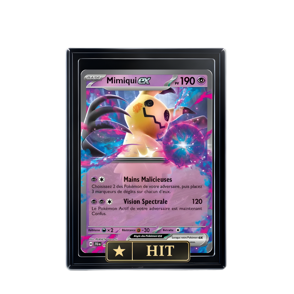 Carte Pokémon Mimiqui EX holographique – Booster Only Hit The Lucky Hand